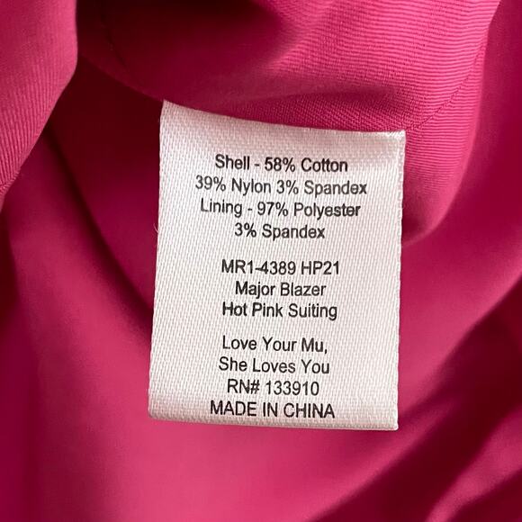 Show Me Your Mumu Blazer Womens Small Pink Major Preppy Barbie Cocktail Formal - Picture 11 of 13